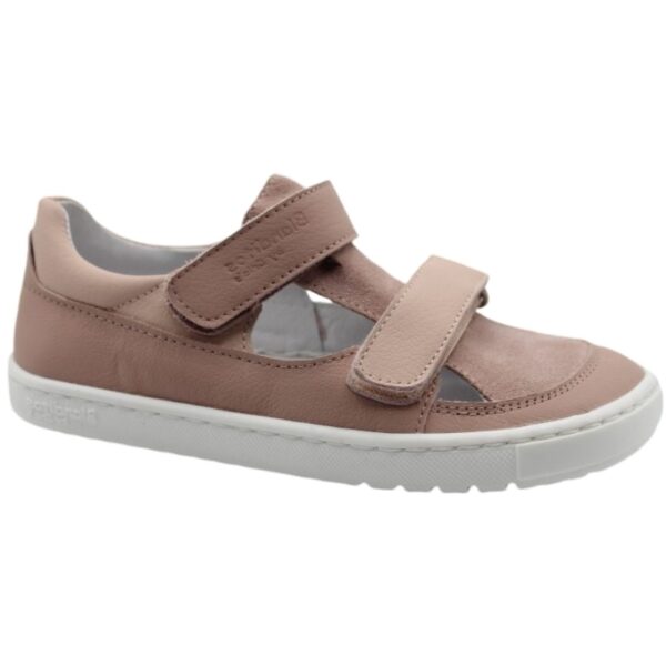 Sandalias Barefoot de piel Viento Blanditos modelo VIENTO en color rosa