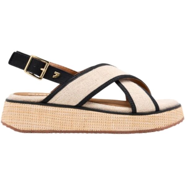 Sandalias Lynne Textil Cruz Plataforma GIOSEPPO modelo 75488 en color negro