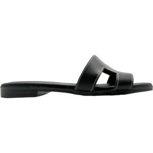 Sandalias Slipper Hebilla Adorno Piel De Pablos