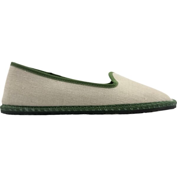 Slippers Casual de Lino para Mujer De Pablos modelo 10 LINO en color beige/kaki