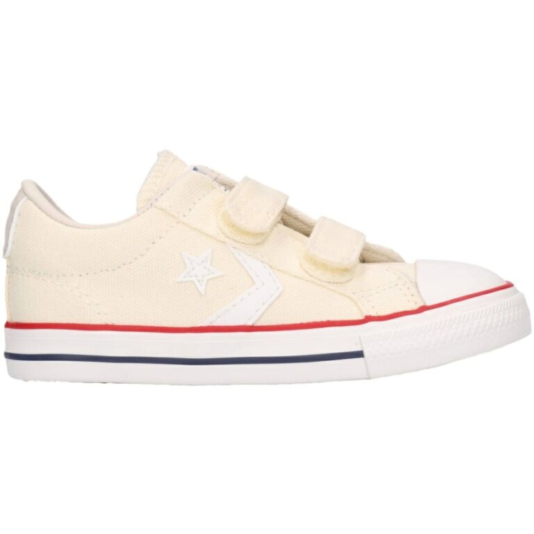 Zapatillas Converse Lona Star Player Velcro modelo A01610C en color beige