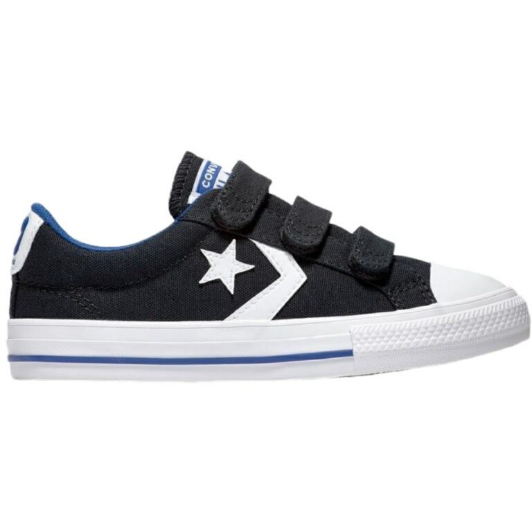 Zapatillas Converse Velcro Lona Negro modelo 666948C en color negro