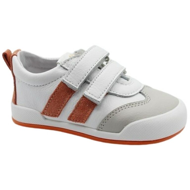 Zapatillas Respetuosas Blanditos Milán modelo MILAN en color blanco/teja