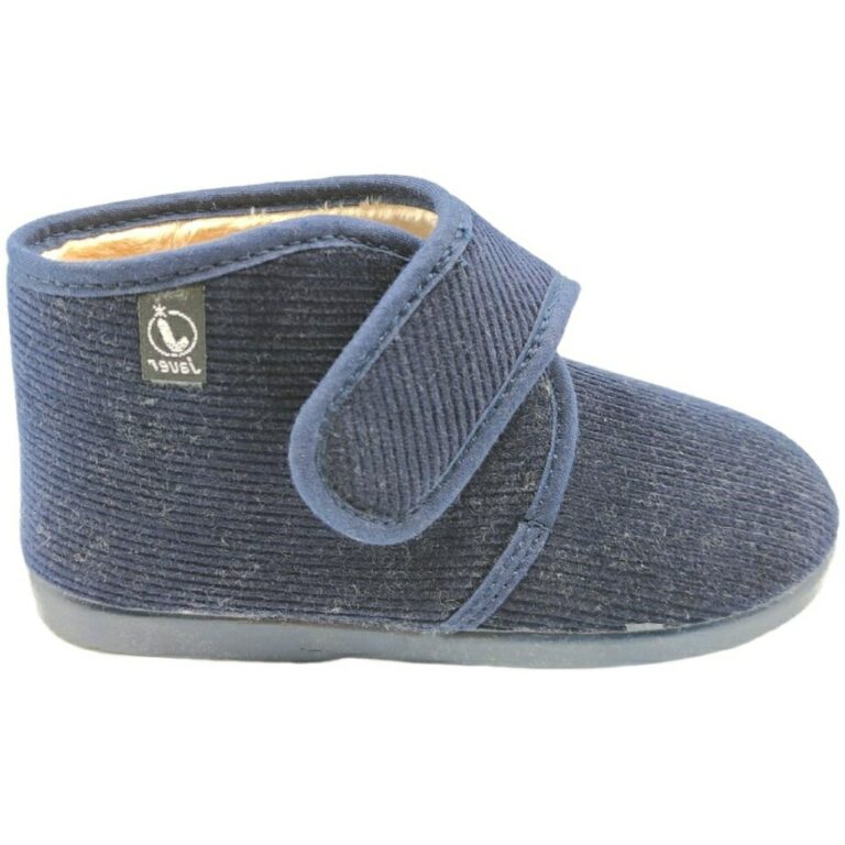 Zapatillas para casa Pana Velcro Javer modelo 250 en color marino
