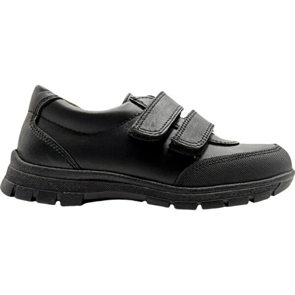 Zapato Colegial de Piel Velcro Refuerzos De Pablos modelo 26604 en color negro