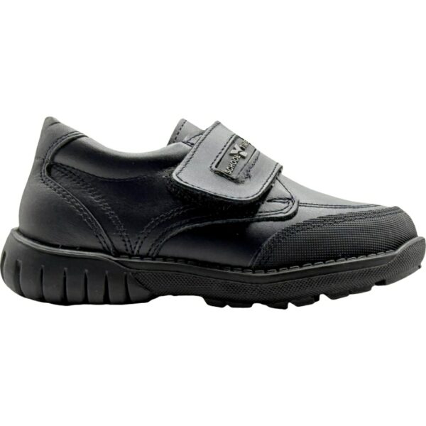 Zapato Colegial piel Soft Velcro Puntera De Pablos modelo 11blucher en color marino