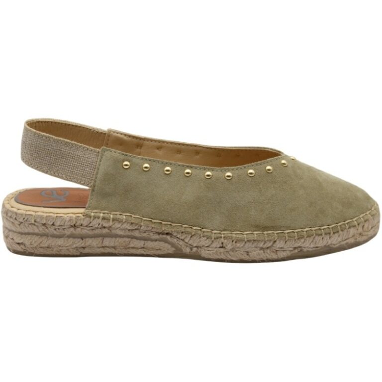 Alpargata Elastic Serraje Tachas Salvi modelo 13201600 en color kaki