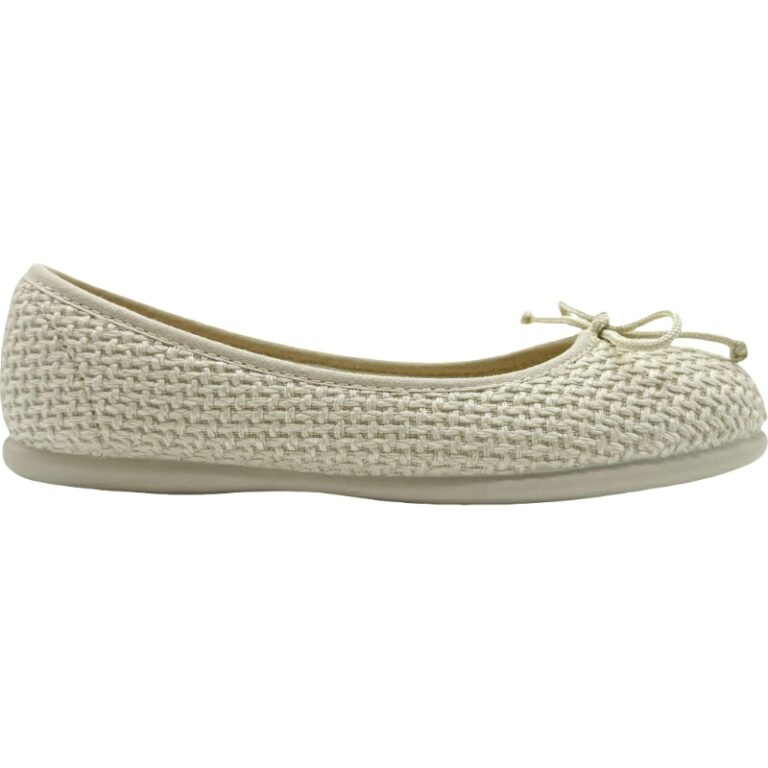Bailarinas Ajustables Tejido Margot De Pablos modelo 97-38 en color hielo