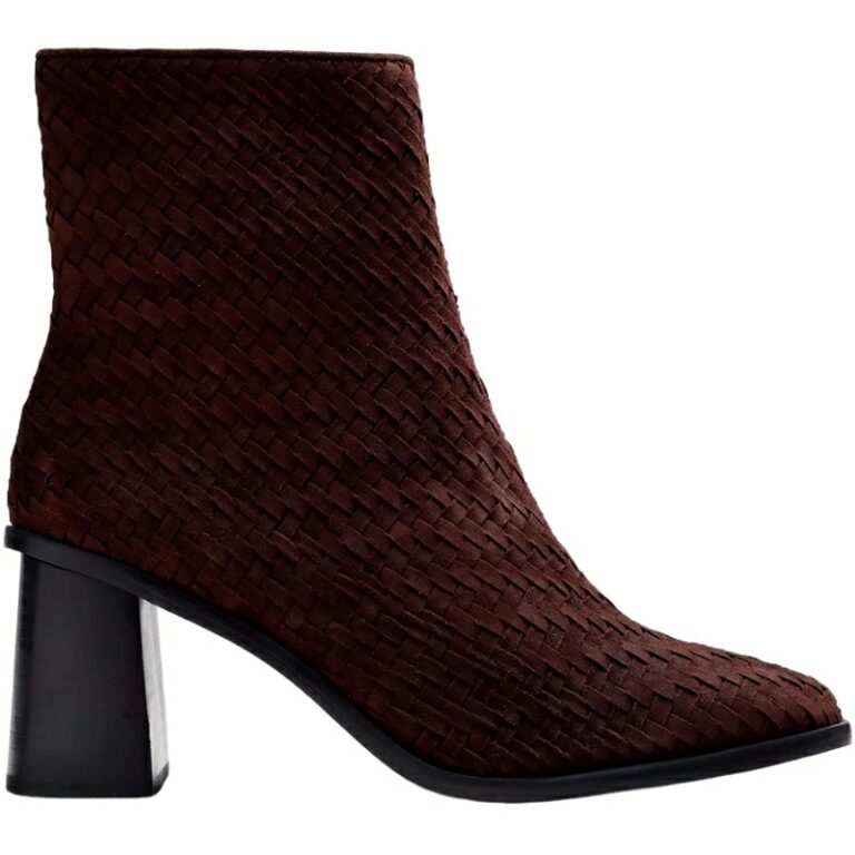 Botines de tacón Piel Trenzada para Mujer GIOSEPPO modelo 80003 en color marron
