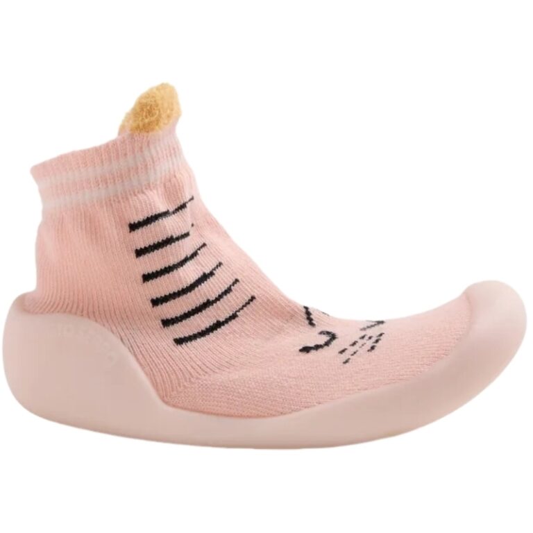 Calcetin Barefoot Primeros Pasos Gatito GIOSEPPO modelo 80416 en color coral