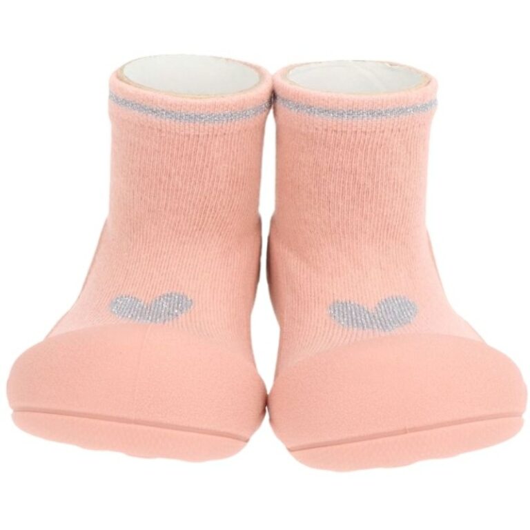 Calcetines Barefoot Corazón Brillante Attipas modelo AS en color rosa