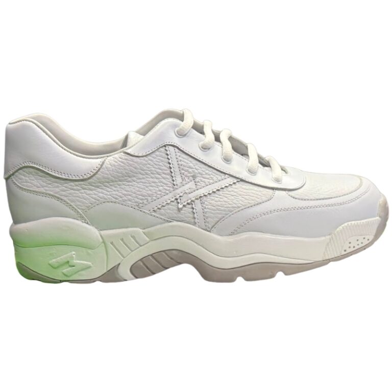 Deportivas Ortopédicas Piel Cordones Mendivil modelo 39524 en color blanco