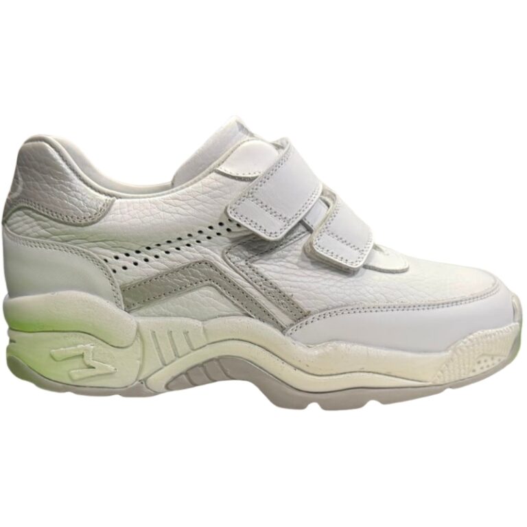Deportivas Ortopédicas Velcros Piel Mendivil modelo 32262 en color blanco