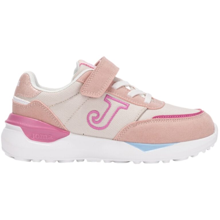 Deportivas Velcro Casual Textil Combinado Joma modelo JC501S en color rosa/beige