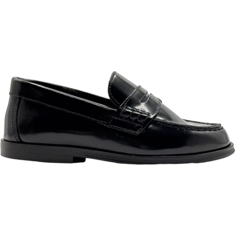 Mocasín Castellano Piel Brillante De Pablos modelo 60F en color negro