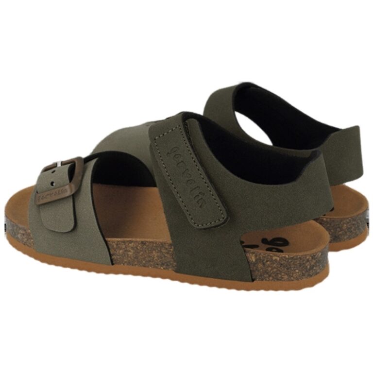 Sandalia Bio Velcro Piel Abierta Biomecanics modelo 262471 en color kaki