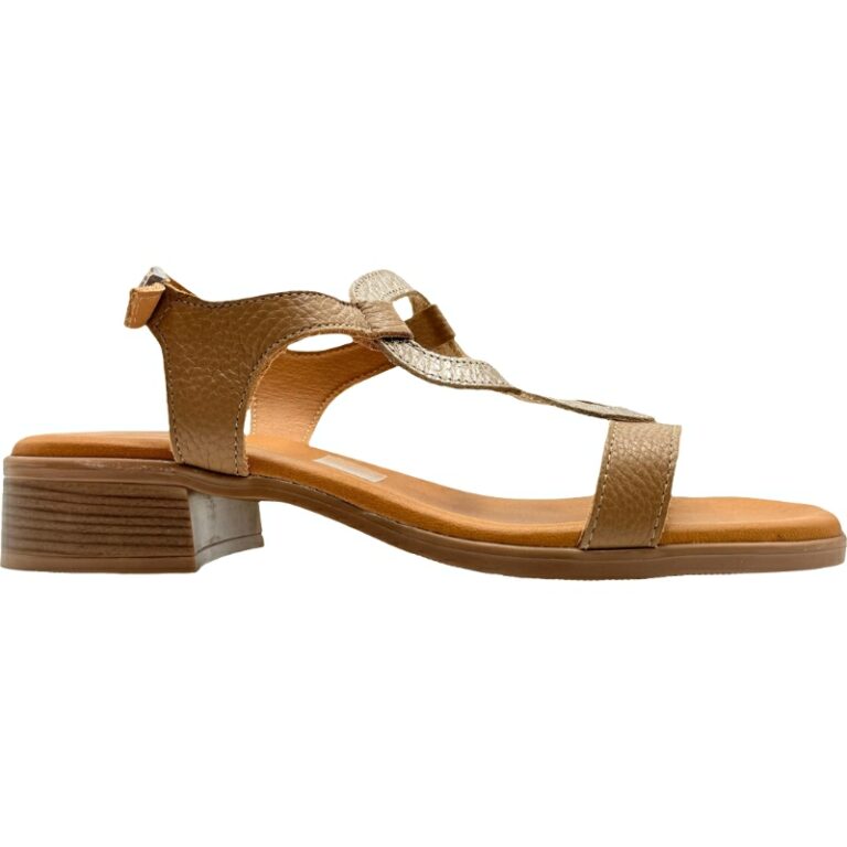 Sandalia Piel Acolchada tacon infinite De Pablos modelo 5607 en color taupe