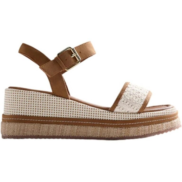 Sandalias Cuñas con Crochet Isoko GIOSEPPO modelo 79236 en color marron