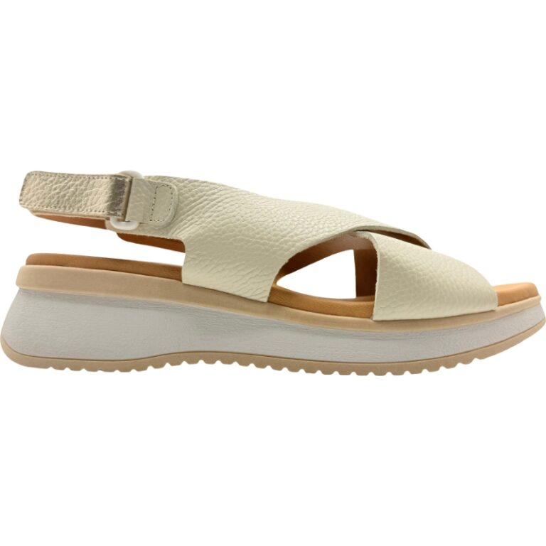 Sandalias Soft Velcro Anatomic Sport Piel modelo 5661 en color hielo