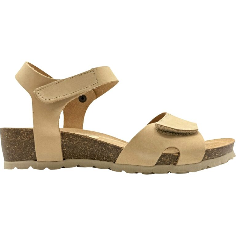 Sandalias tipo bio soft ajuste Velcros De Pablos modelo 2505 en color camel