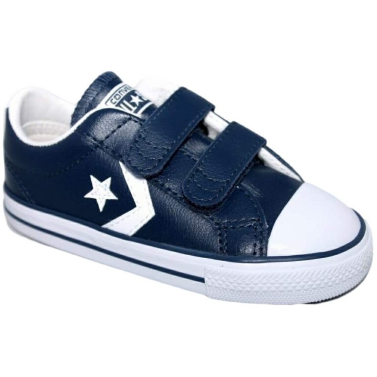Zapatillas Converse Piel Velcro Marino modelo 746139C en color marino
