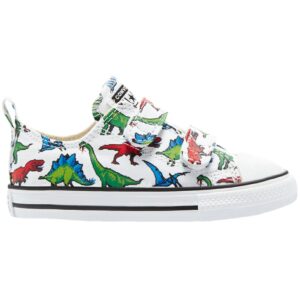 Zapatillas Converse Velcro Lona Estampado Dinos