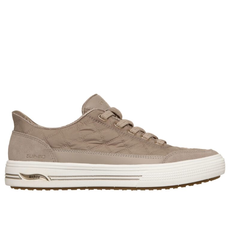 Zapatillas Slip-In Arch Fit Casual Rombos Skechers modelo 177209 en color taupe