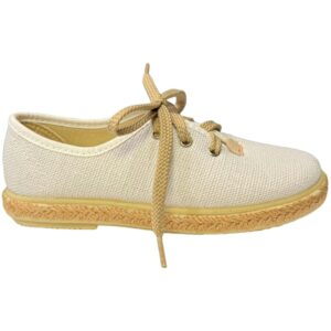 Zapatillas de lino con cordones y suela de yute