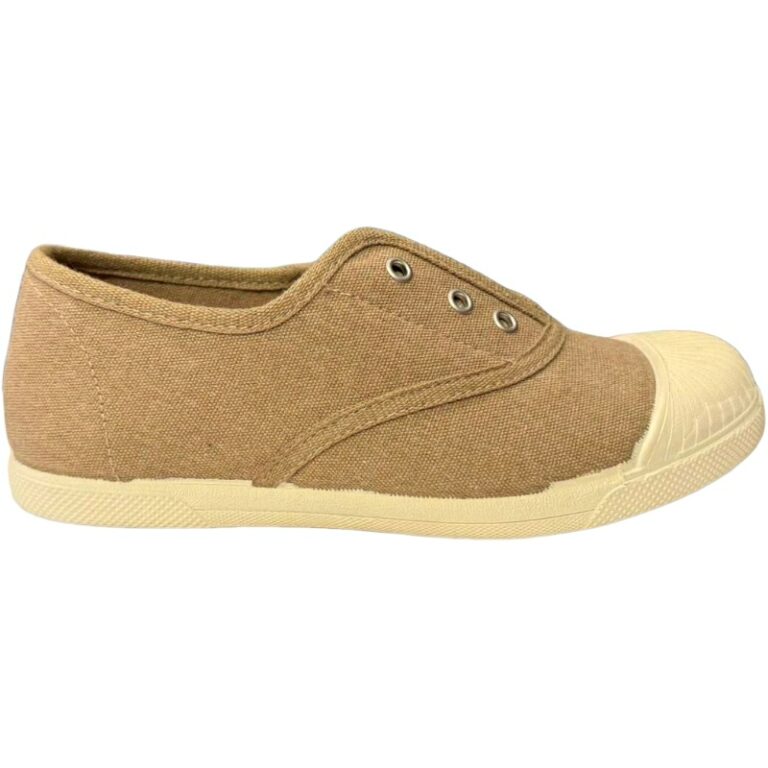 Zapatillas de lona con puntera Elastic De Pablos modelo 4005 en color tostado