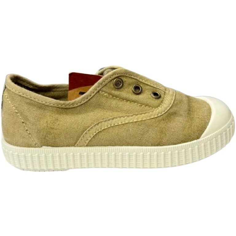 Zapatillas de lona elásticas puntera wash Zapy modelo L304 en color kaki