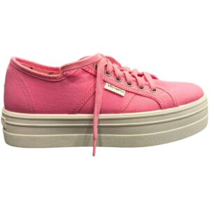 Zapatillas de lona plataforma Cordones Victoria