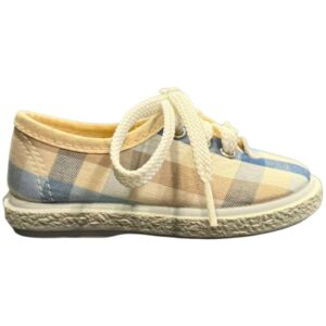 Zapatillas de lona suela casual pique cuadros