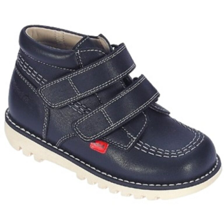 Bota Velcro Estilo Kickers de Mendivil modelo 76200 en color marino