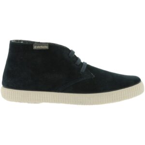 Bota de serraje con cordones Victoria azul marino