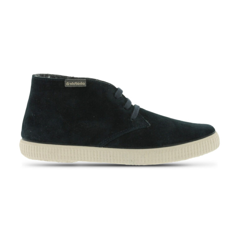 Bota de Serraje Cordones Victoria modelo 06788 en color marino