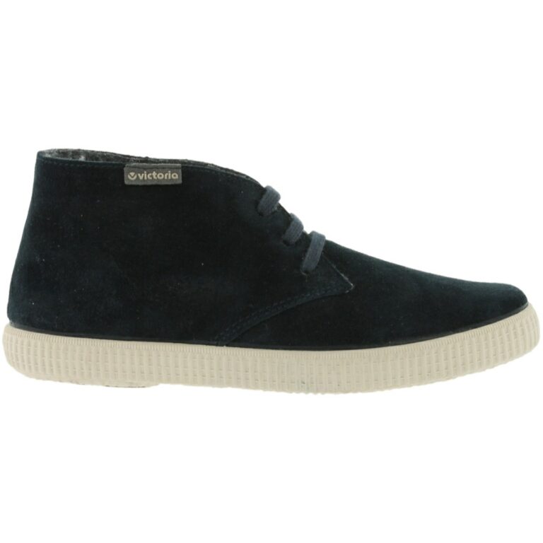 Bota de Serraje Cordones Victoria modelo 06788 en color marino