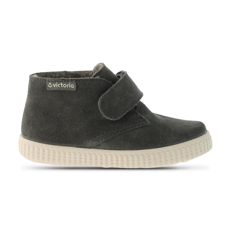 Bota de Serraje Velcro Victoria modelo 06799 en color gris