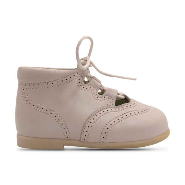 Botas Inglesitos Clásicas de Piel modelo 11168V en color rosa