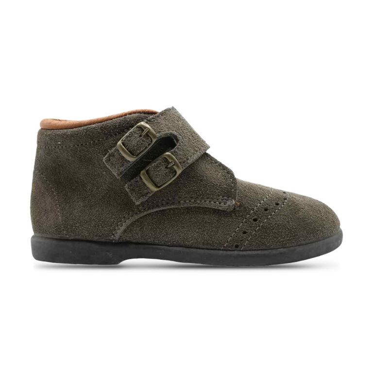 Botas Serraje Palavega Velcro y Hebillas modelo 11PV en color gris