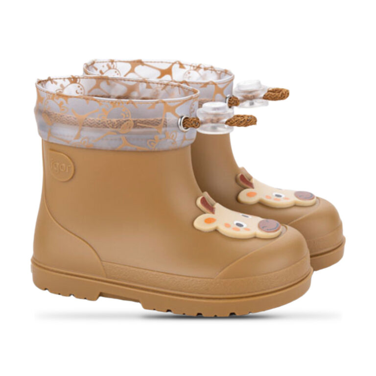 Botas de agua Igor jirafa mostaza modelo W10361 en color mostaza