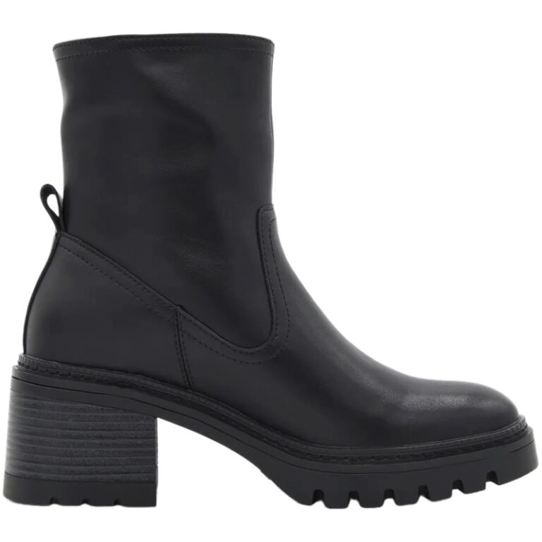 Botas de piel con tacón para mujer Azarey modelo 541K569 en color negro