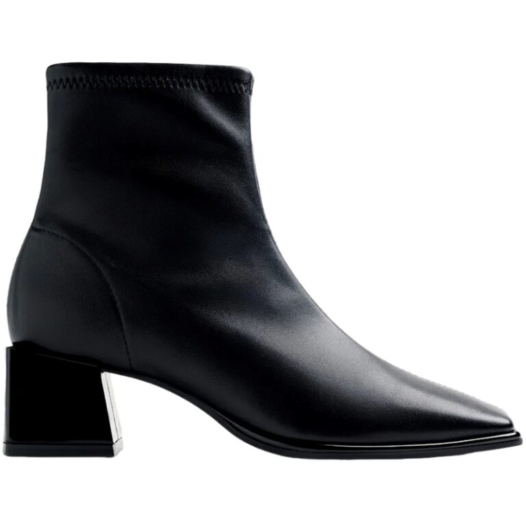 Botines Calcetín tacón Elastic Cremallera GIOSEPPO modelo 80114 en color negro