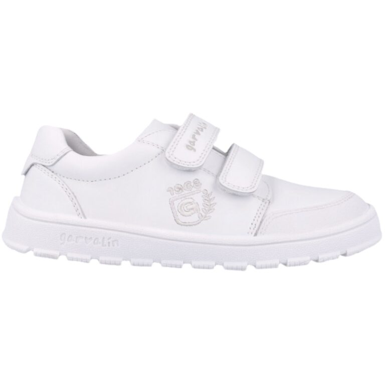 Deportivas Barefoot Bassic Piel Garvalin modelo 252510 en color blanco