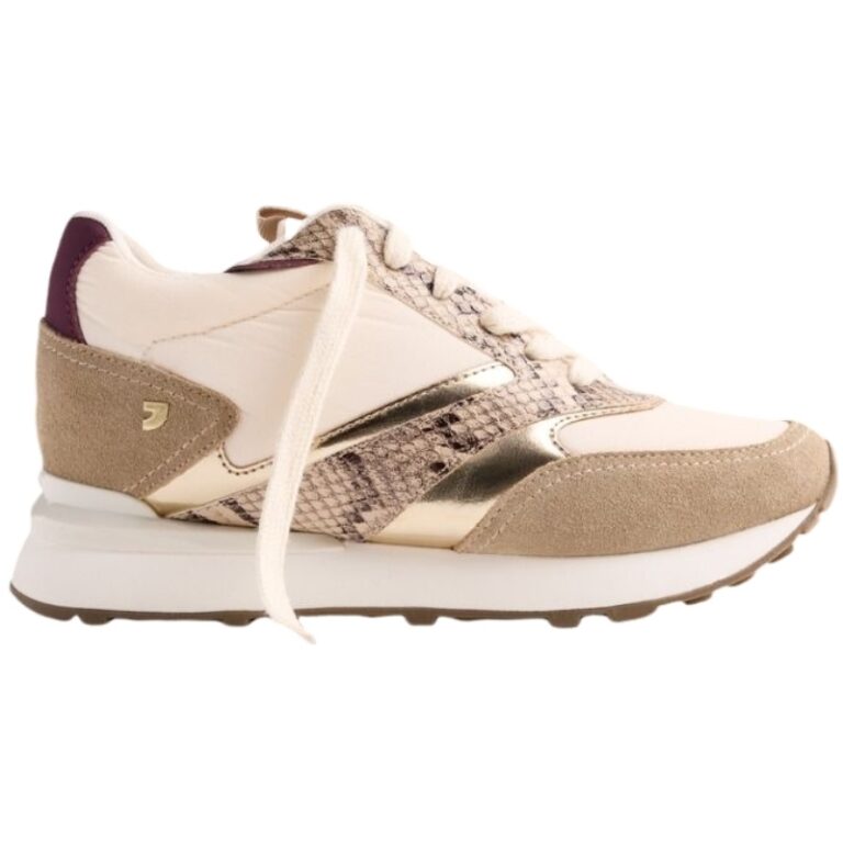 Deportivas Combinadas Piel Cuña Hemlock GIOSEPPO modelo 76490 en color taupe