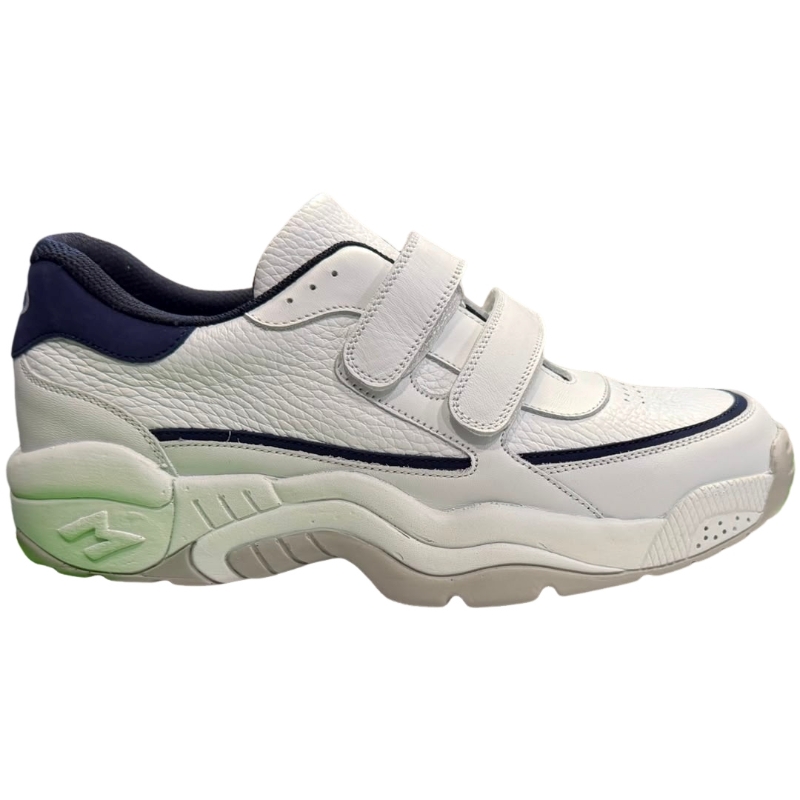 Deportivas Ortopédicas Sport Velcro Mendivil modelo 32061 en color blanco/azul