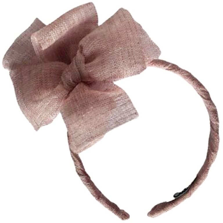 Diadema Lino Lazo Cuini modelo 48200 en color rosa palo