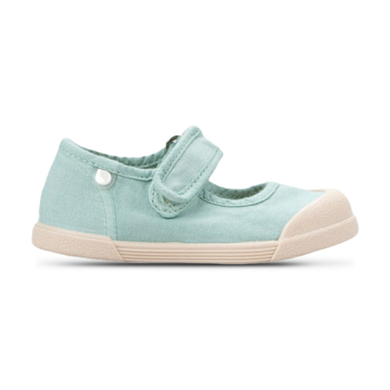 Merceditas Barefoot Irene con velcro Igor modelo S10331 en color menta
