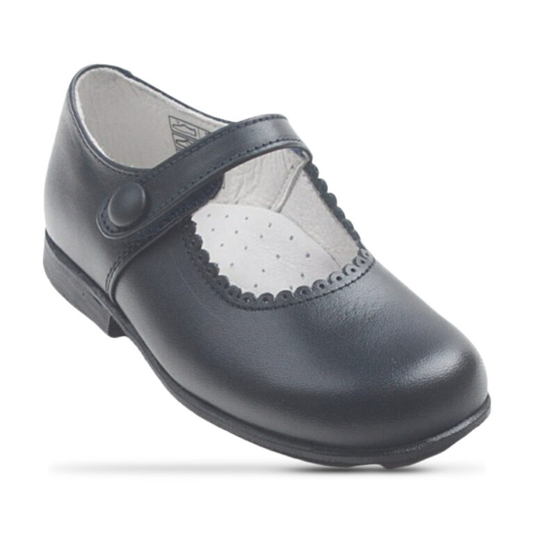 Merceditas Velcro Botón modelo 1349 en color marino