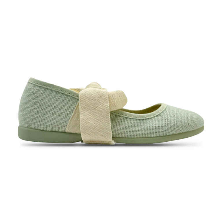 Merceditas de niña de Lino con Lazo De Pablos modelo 1174-09 en color verde