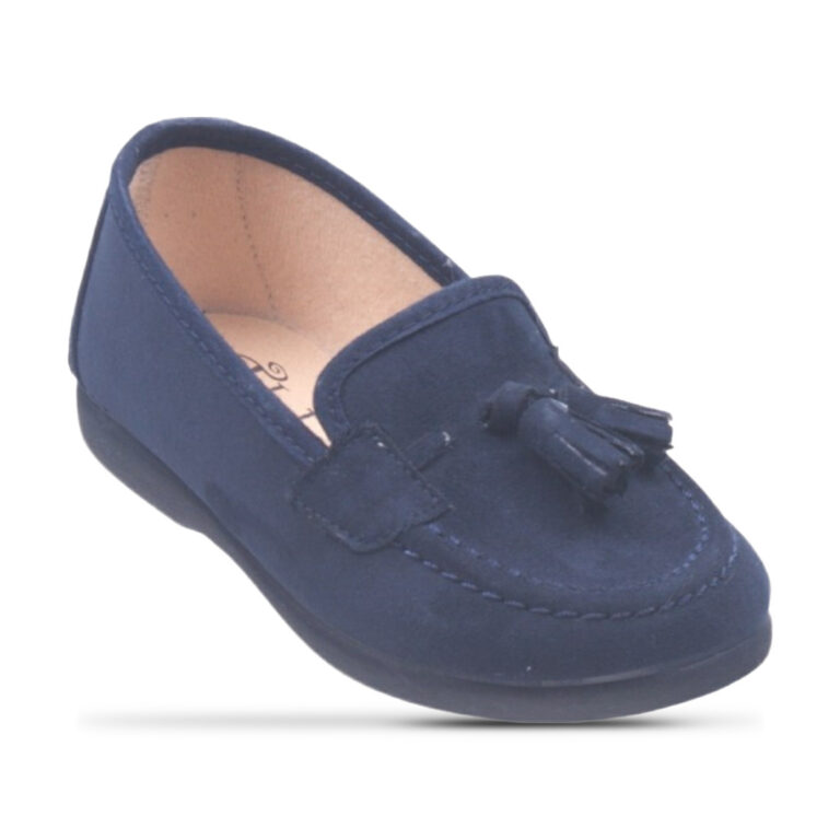 Mocasín Borlas Tokolate modelo 1178 en color marino